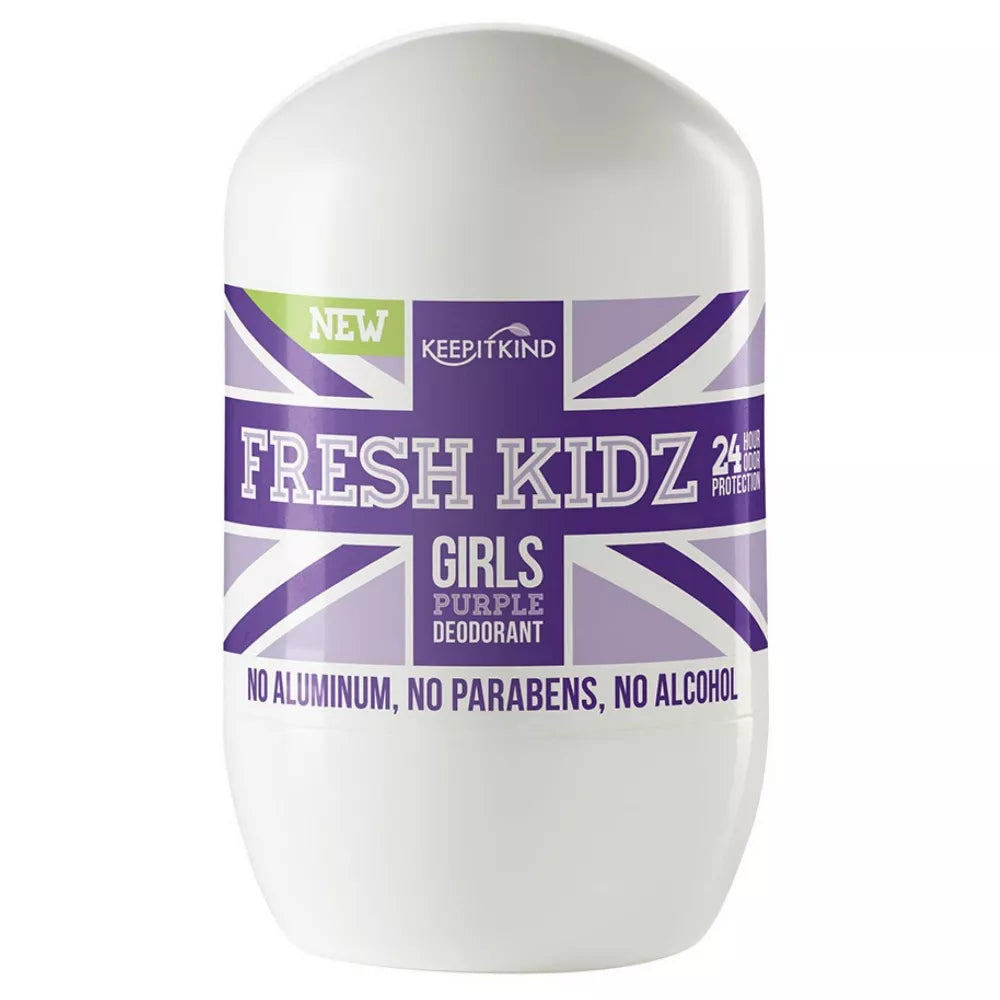 Fresh Kidz Girls Purple Deodorant Natural Roll On Deodorant 1.86 Oz – Deals Avenue