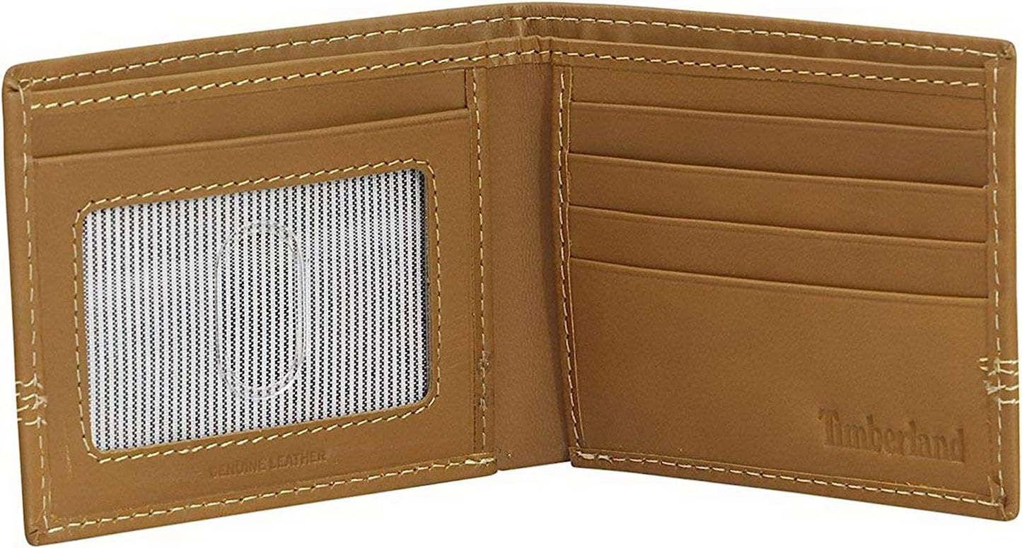 Timberland Mens Cloudy Quad Billfold Genuine Leather Slim Bifold Wallet  D01389/02  NEW - Deals Avenue