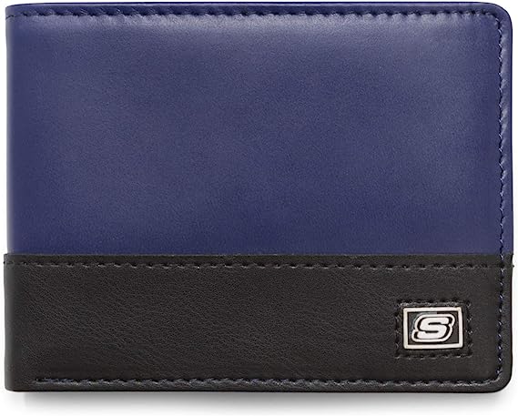 Skechers Men's Passcase RFID Leather Wallet with Flip Pocket N30004/41 NEW - Deals Avenue