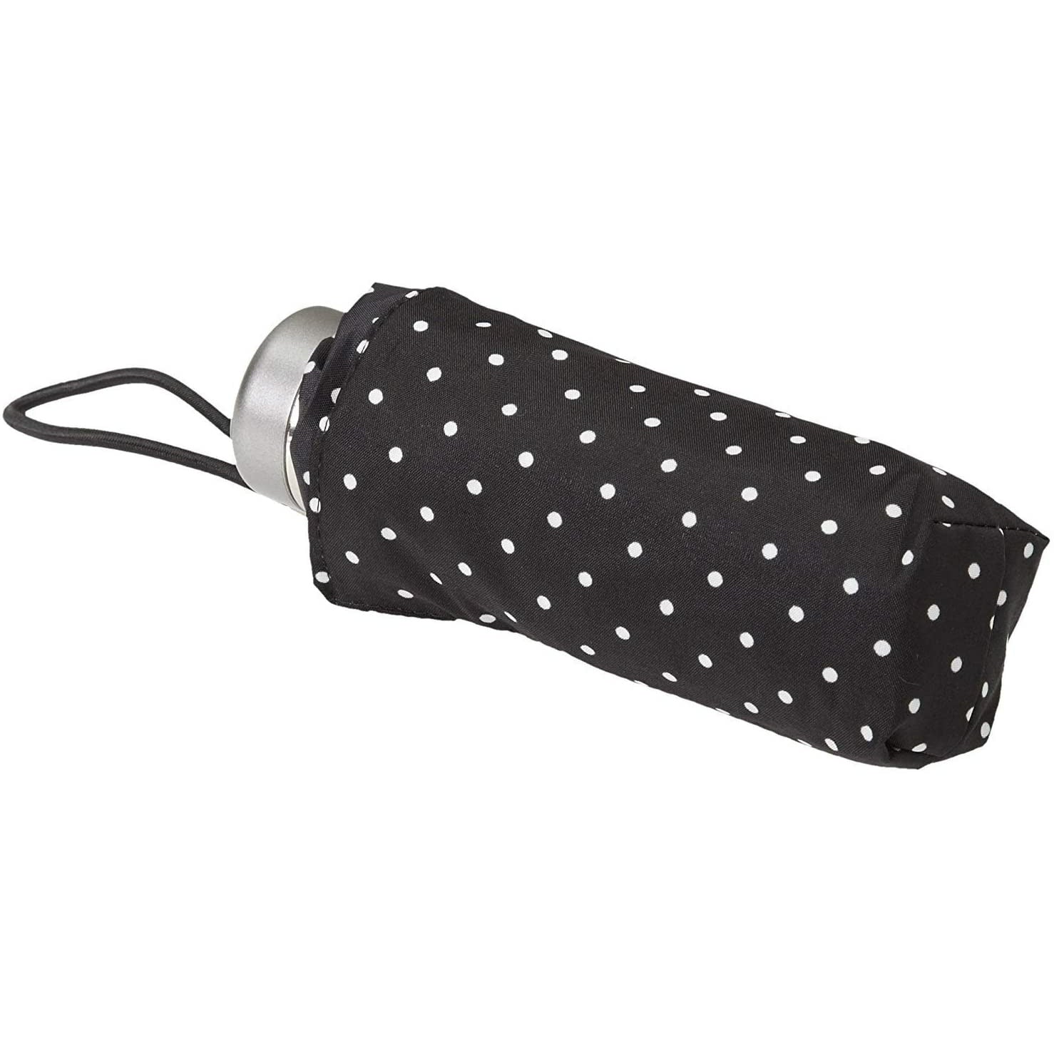 totes Classics Micro Manual Compact Umbrella, Black Swiss Dot, 38" Arc - Deals Avenue