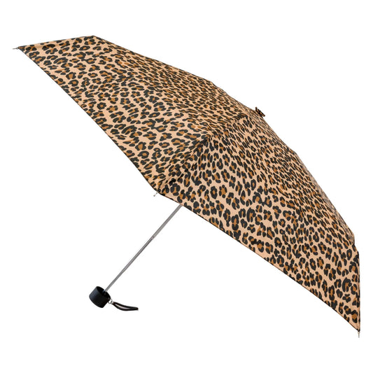 TOTES NeverWet MICRO MINI PURSE MANUAL UMBRELLA 38" Arc. Leopard NEW - Deals Avenue